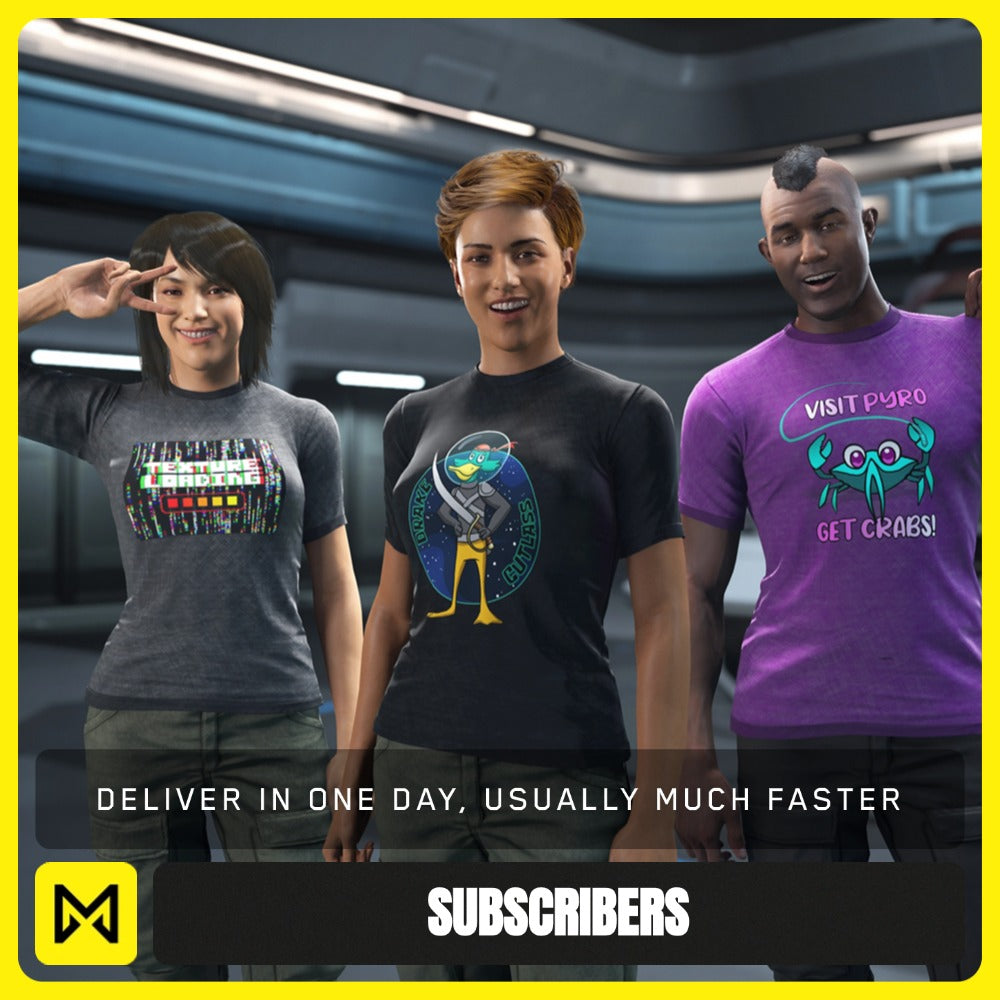 Banu-Made T-Shirt Pack 3 from Star Citizen, a Subscribers sold by Galactic Merchant