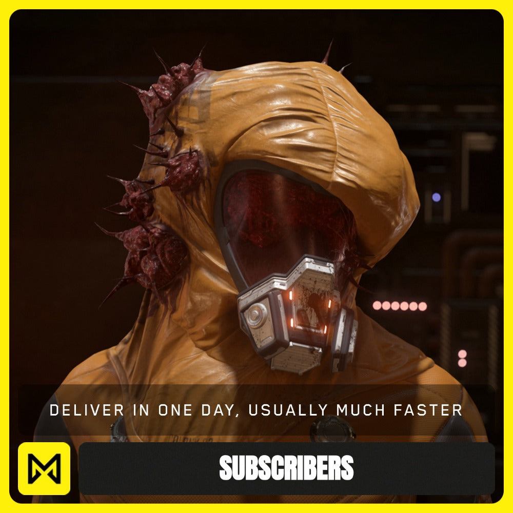 Explosive Orange Lost Plague Helmet from Star Citizen, a Subscribers sold by Galactic Merchant