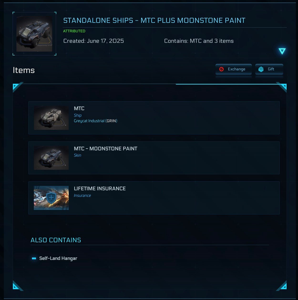 MTC - LTI Original Concept from Star Citizen, a Ground Vehicle sold by Galactic Merchant