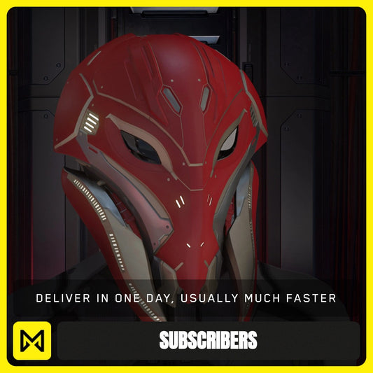 Mandible "Firestrike" Helmet from Star Citizen, a Subscribers sold by Galactic Merchant