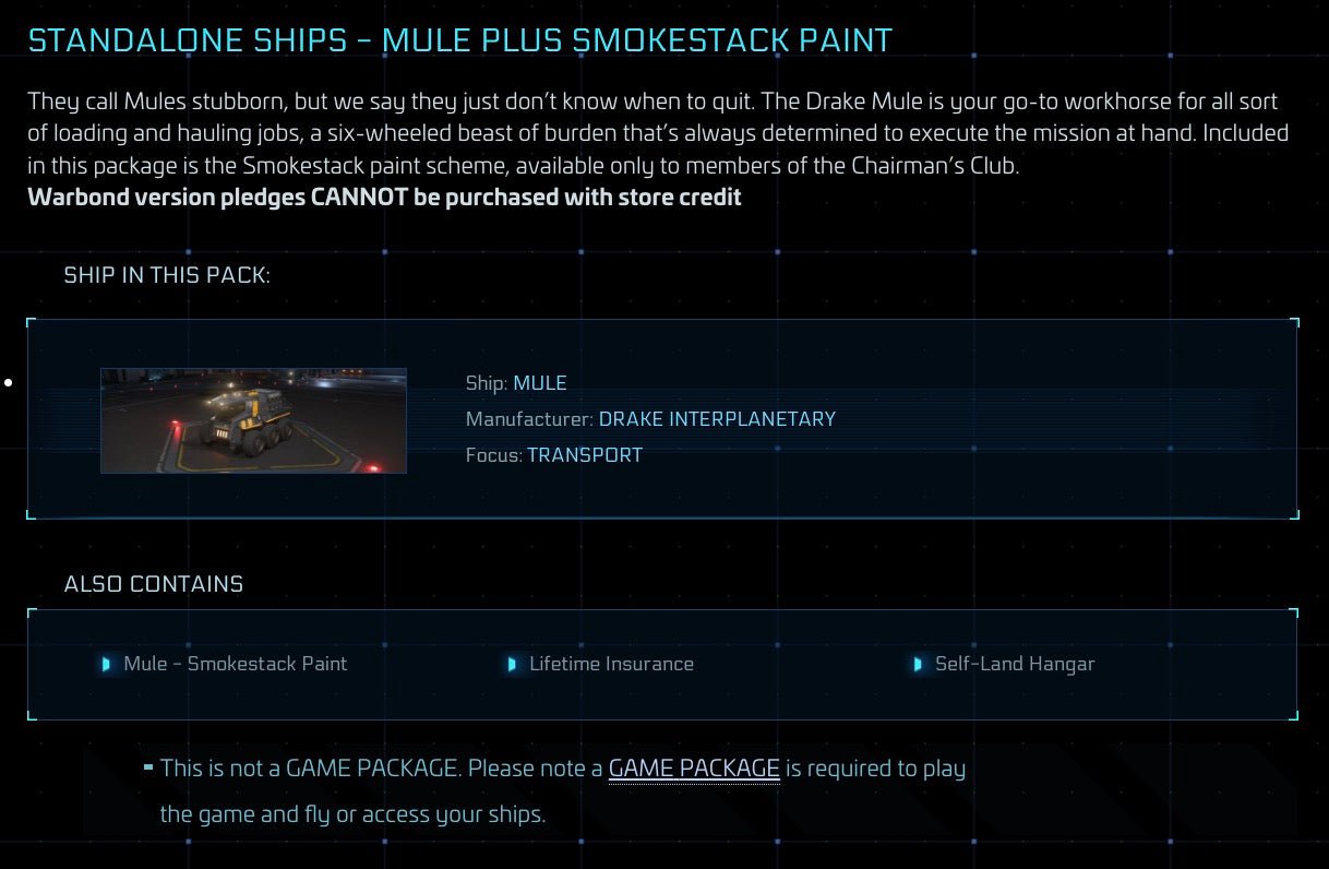 Mule - LTI Original Concept from Star Citizen, a Ground Vehicle sold by Galactic Merchant