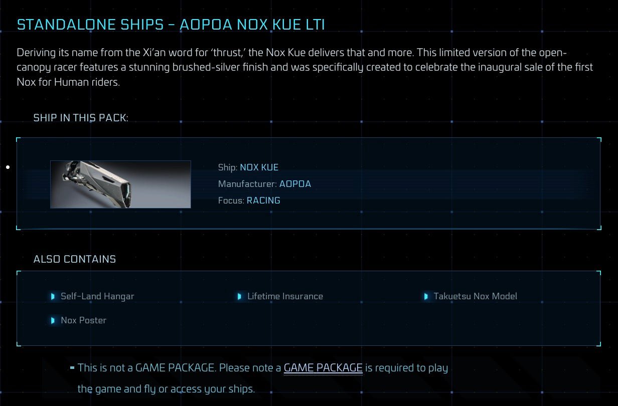 Nox Kue - LTI Original Concept from Star Citizen, a Ground Vehicle sold by Galactic Merchant