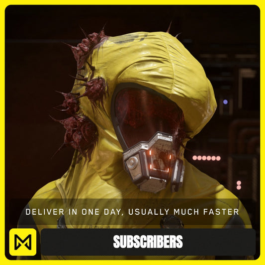 Radioactive Yellow Lost Plague Helmet from Star Citizen, a Subscribers sold by Galactic Merchant