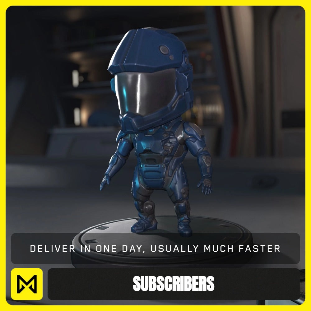 Sakura Fun Blue ORC-mkX Armor Bobblehead from Star Citizen, a Subscribers sold by Galactic Merchant