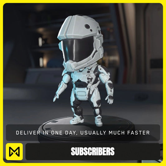 Sakura Fun White ORC-mkX Armor Bobblehead from Star Citizen, a Subscribers sold by Galactic Merchant
