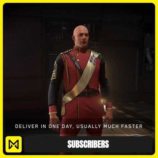 Second Tevarin War Red Dress Uniform from Star Citizen, a Subscribers sold by Galactic Merchant