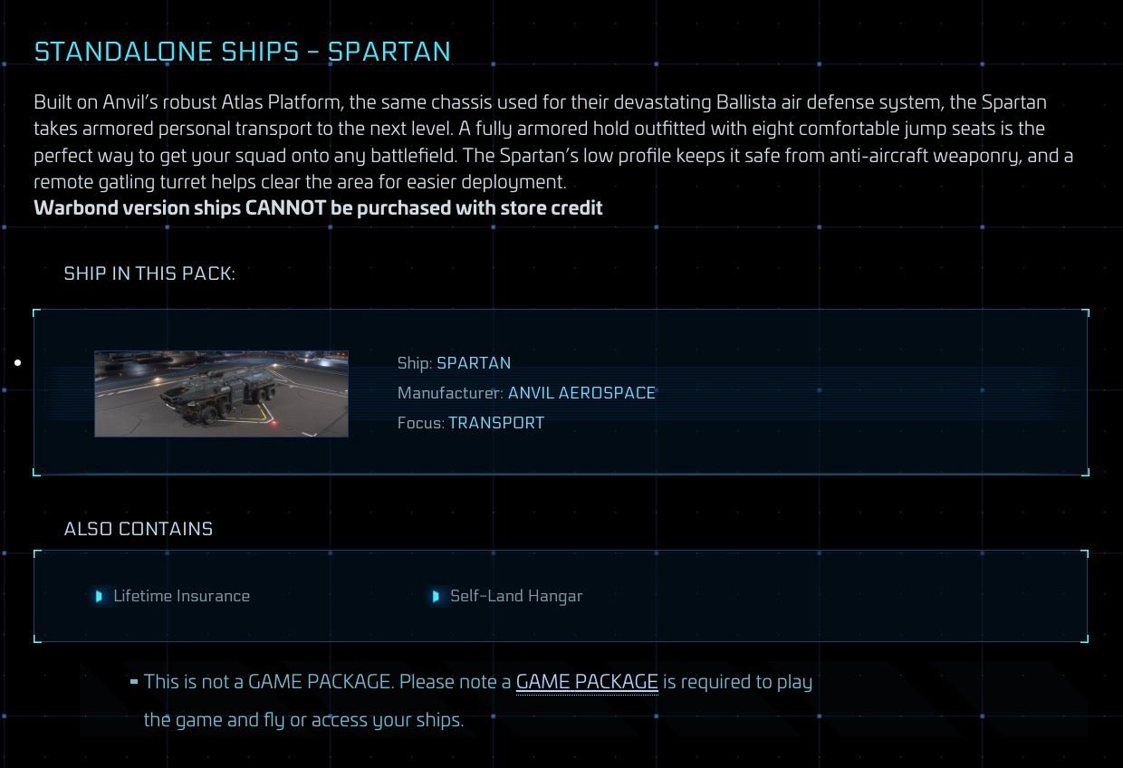 Spartan - LTI Original Concept from Star Citizen, a Ground Vehicle sold by Galactic Merchant