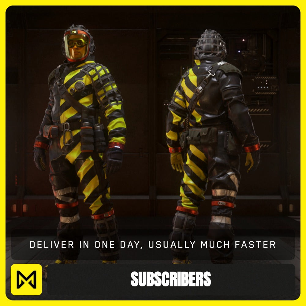 TruBarrier Hazard Suit and Mask - Warning from Star Citizen, a Subscribers sold by Galactic Merchant