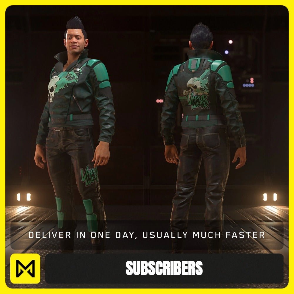 Vaporwear Toxic Fog Enforcer Outfit from Star Citizen, a Subscribers sold by Galactic Merchant